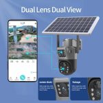 Set 2 x Cameră de Supraveghere 4G cu Panou Solar, Slot SIM, Lentile Duble, 4K HD 8MP, Senzor de Mișcare, - imagine 7