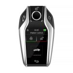 Cheie Auto Smart iSmartKey cu Ecran LCD, 4 Butoane, Keyless Go, Compatibilă Apple Find My, Argintiu - imagine 3