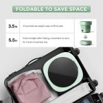 Mașină de Spălat Portabilă și Pliabilă 6L, din ABS, Compactă pentru Haine, Lenjerie și Articole pentru Bebeluși, Verde - imagine 2