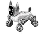 Robot de Jucărie cu Telecomandă – 8WD, 10 Mișcări Automate, 4 Seturi de Brațe Rotative, Gri