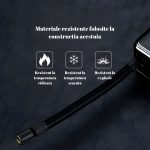 Pompă Aer Auto Electrică Portabilă 150 PSI (10,3 Bar), Compresor cu Afișaj Digital LCD, Lanternă LED, Baterie 4000 mAh, USB-C, Oprire Automată, pentru Mașină, Motocicletă și Bicicletă - imagine 5