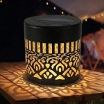 Set 2 Lămpi Solare pentru Grădină – Model Mandala, Metalice, Lumină Alb Cald, Autonomie 6–8 Ore