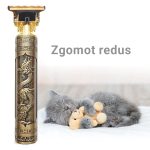 Mașină de tuns cu acumulator 5W, Trimmer Model Dragon, încărcare USB, Auriu & Negru - imagine 6
