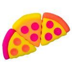 Set 3 Jucării Antistres Felie de Pizza – Squishy Senzoriale, Moi și Plăcute la Atingere, pentru Copii și Adulți