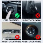 Cheie Auto Smart iSmartKey cu Ecran LCD, 4 Butoane, Keyless Go, Compatibilă Apple Find My, Argintiu - imagine 6