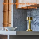 Veioză Portabilă LED 21 cm, Dimabilă, Reîncărcabilă, Fără Fir, gold - imagine 3