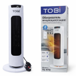 Aerotermă Tip Turn, 2000W, Oscilație 60°, Telecomandă, Încălzitor Electric pentru Cameră ALB