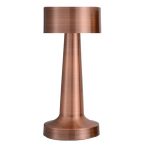 Veioză Portabilă LED 21 cm, Dimabilă, Reîncărcabilă, Fără Fir, Bronz
