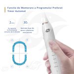 Periuta de dinti Electrica , 5 Programe, Functie de memorare, Smart Timer, USB-C, IPX7, 4 Capete, Alb - imagine 3