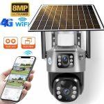 Camera Supraveghere WiFi Solara 4K Ultra HD cu Slot SIM, Senzor Miscare, Lentile Duble, Exterior - imagine 3