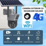 Camera Supraveghere WiFi Solara 4K Ultra HD cu Slot SIM, Senzor Miscare, Lentile Duble, Exterior - imagine 5