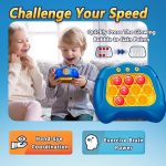 Jucărie Interactivă pentru Copii, Consolă de Jocuri Antistres, Jocuri Interactive, Albastru, 3–10 Ani - imagine 2