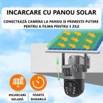 Camera Supraveghere WiFi Solara 4K Ultra HD cu Slot SIM, Senzor Miscare, Lentile Duble, Exterior - imagine 8